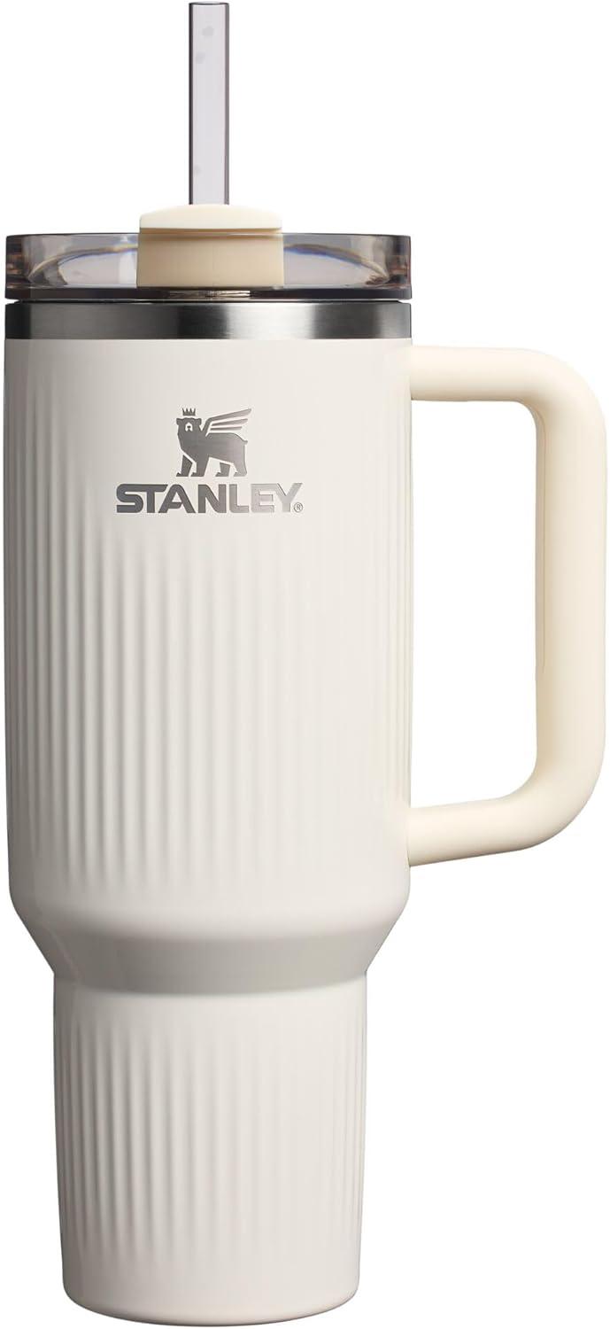 imageSTANLEY The Quencher H20 FlowState Tumbler Box 30 oz 089 L Slate Blue DriftFluted Cream Gloss