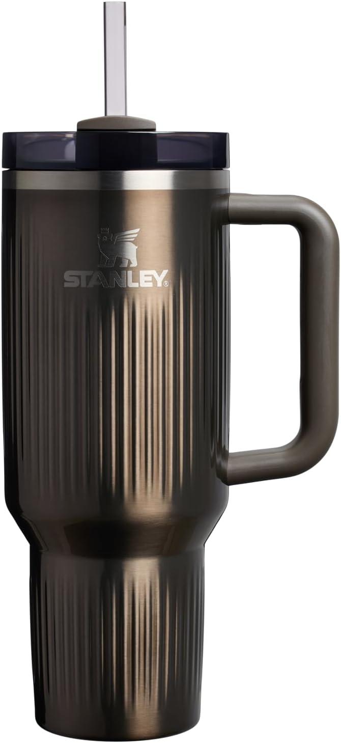 imageSTANLEY The Quencher H20 FlowState Tumbler Box 30 oz 089 L Slate Blue DriftFluted Gunmetal Shine