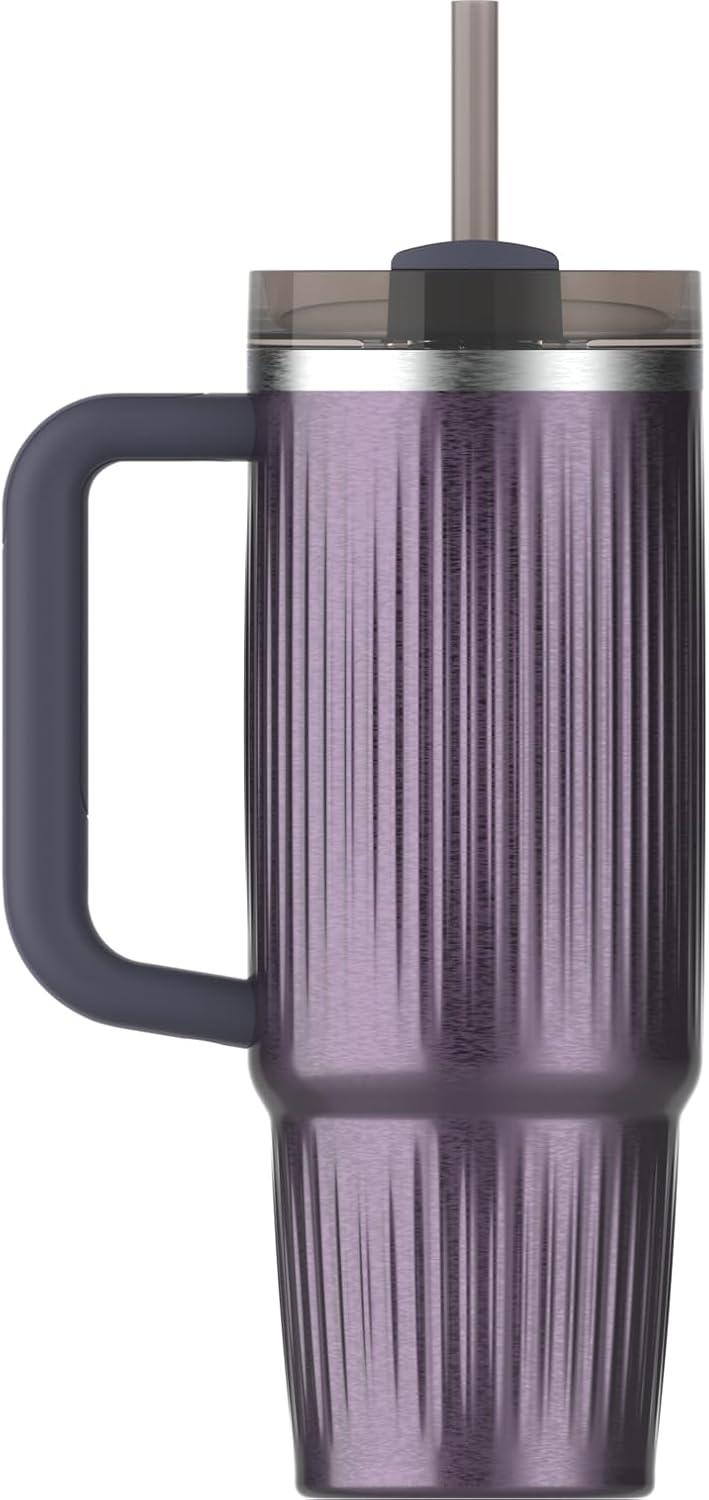 imageSTANLEY The Quencher H20 FlowState Tumbler Box 30 oz 089 L Slate Blue DriftFluted Wisteria Shine