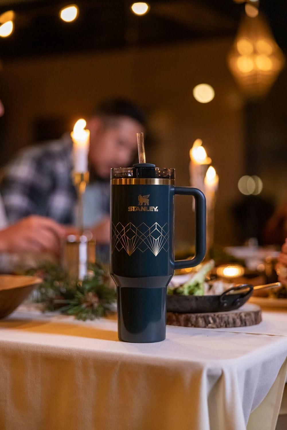 imageSTANLEY The Quencher H20 FlowState Tumbler Box 30 oz 089 L Slate Blue DriftForrest Gloss Deco