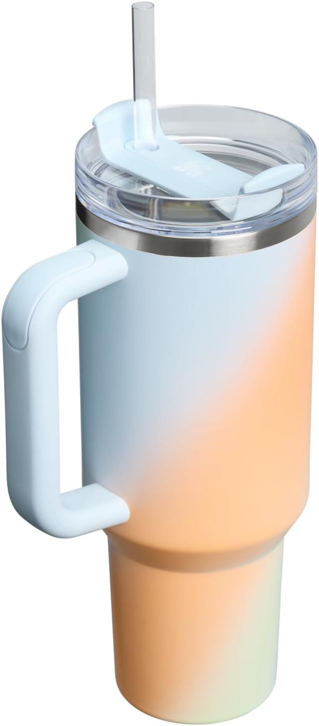 imageSTANLEY The Quencher H20 FlowState Tumbler Box 30 oz 089 L Slate Blue DriftSunrise Spiral