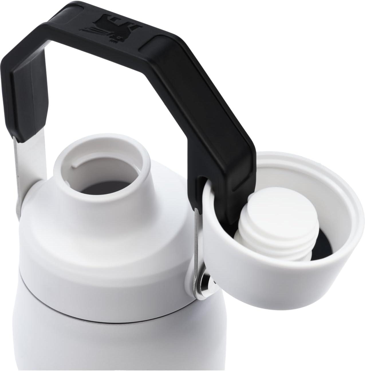 imageStanley IceFlow Fast Flow Water Bottle 24 oz Angled Spout Lid Lightweight and Leakproof for Travel and Sports Insulated Stainless Steel BPAFree Chalk