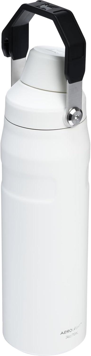 imageStanley IceFlow Fast Flow Water Bottle 24 oz Angled Spout Lid Lightweight and Leakproof for Travel and Sports Insulated Stainless Steel BPAFree Chalk