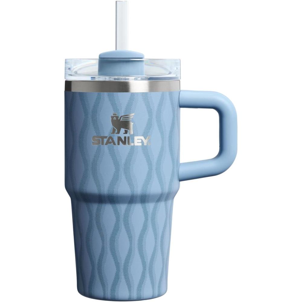 imageSTANLEY Quencher H20 Tumbler with Handle and Straw 30 oz  Flowstate 3Position Lid  Cup Holder Compatible for Travel  Insulated Stainless Steel Cup  BPAFree  Spring GreenSlate Blue Drift