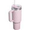 STANLEY Quencher H2.0 Tumbler with Handle and Straw 30 oz | Flowstate 3-Position Lid | Cup Holder Compatible for Travel | Insulated Stainless Steel Cup | BPA-Free | Soft Orchid(Dawn Drift)