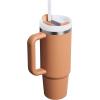 STANLEY Quencher H2.0 Tumbler with Handle and Straw 30 oz | Flowstate 3-Position Lid | Cup Holder Compatible for Travel | Insulated Stainless Steel Cup | BPA-Free | Spring Green(Toast)