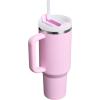 STANLEY Quencher H2.0 Tumbler with Handle and Straw 30 oz | Flowstate 3-Position Lid | Cup Holder Compatible for Travel | Insulated Stainless Steel Cup | BPA-Free | Soft Orchid(Cherry Blossom)