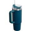 STANLEY Quencher H2.0 Tumbler with Handle and Straw 30 oz | Flowstate 3-Position Lid | Cup Holder Compatible for Travel | Insulated Stainless Steel Cup | BPA-Free | Spring Green(Ponderosa Star)