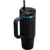 STANLEY Quencher H2.0 Tumbler with Handle and Straw 30 oz | Flowstate 3-Position Lid | Cup Holder Compatible for Travel | Insulated Stainless Steel Cup | BPA-Free | Soft Orchid(Black Chroma)