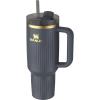 STANLEY Quencher H2.0 Tumbler with Handle and Straw 30 oz | Flowstate 3-Position Lid | Cup Holder Compatible for Travel | Insulated Stainless Steel Cup | BPA-Free | Spring Green(Fluted Twilight)