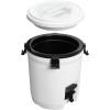 Stanley Adventure Fast Flow Water Jug 2 Gallon | Leakproof Ice Water Dispenser | Insulated Beverage Cooler | Easy Pour Spigot and Latched Foam Lid | BPA-Free(Chalk)