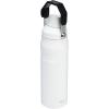 Stanley IceFlow Fast Flow Water Bottle 24 oz | Angled Spout Lid | Lightweight and Leakproof for Travel and Sports | Insulated Stainless Steel | BPA-Free | Chalk