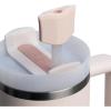 Stanley Quencher Stay Smooth Anti-Pucker Straw Topper 2-Pack | Ergonomic Sip Through Straw Cap for Tumbler with Handle | Silicone Accessory for Drinking Cup | BPA-Free | Rose Quartz