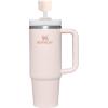 Stanley Quencher Stay Smooth Anti-Pucker Straw Topper 2-Pack | Ergonomic Sip Through Straw Cap for Tumbler with Handle | Silicone Accessory for Drinking Cup | BPA-Free | Rose Quartz