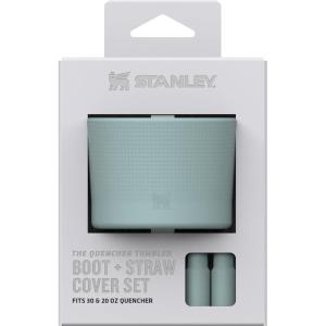 STANLEY Quencher Boot and Straw Cover Cap | Anti-Slip Silicone Protector for 20 & 30 oz Tumbler with Handle | Accessory Set for Stainless Steel Drinking Cup | Seafoam