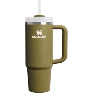 STANLEY Quencher H2.0 Tumbler with Handle and Straw 30 oz | Flowstate 3-Position Lid | Cup Holder Compatible for Travel | Insulated Stainless Steel Cup | BPA-Free | Spring Green(Thyme)