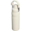 Stanley IceFlow Fast Flow Water Bottle 24 oz | Angled Spout Lid | Lightweight and Leakproof for Travel and Sports | Insulated Stainless Steel | BPA-Free | Cream