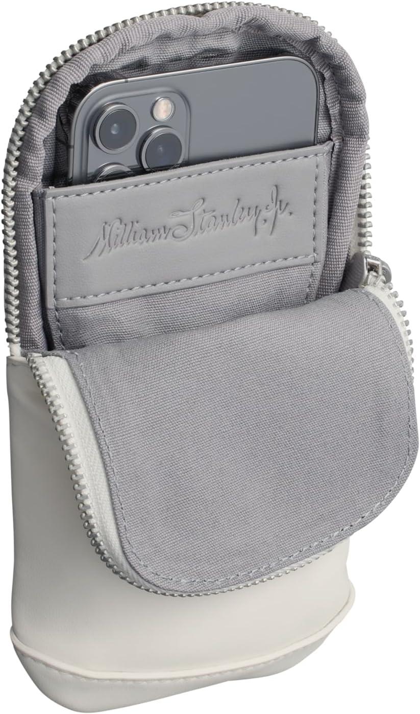 imageSTANLEY Cross Bottle Essentials Case Max Phone Wallet Keys Holder for Water Bottle Faux Leather Accessory PouchCream