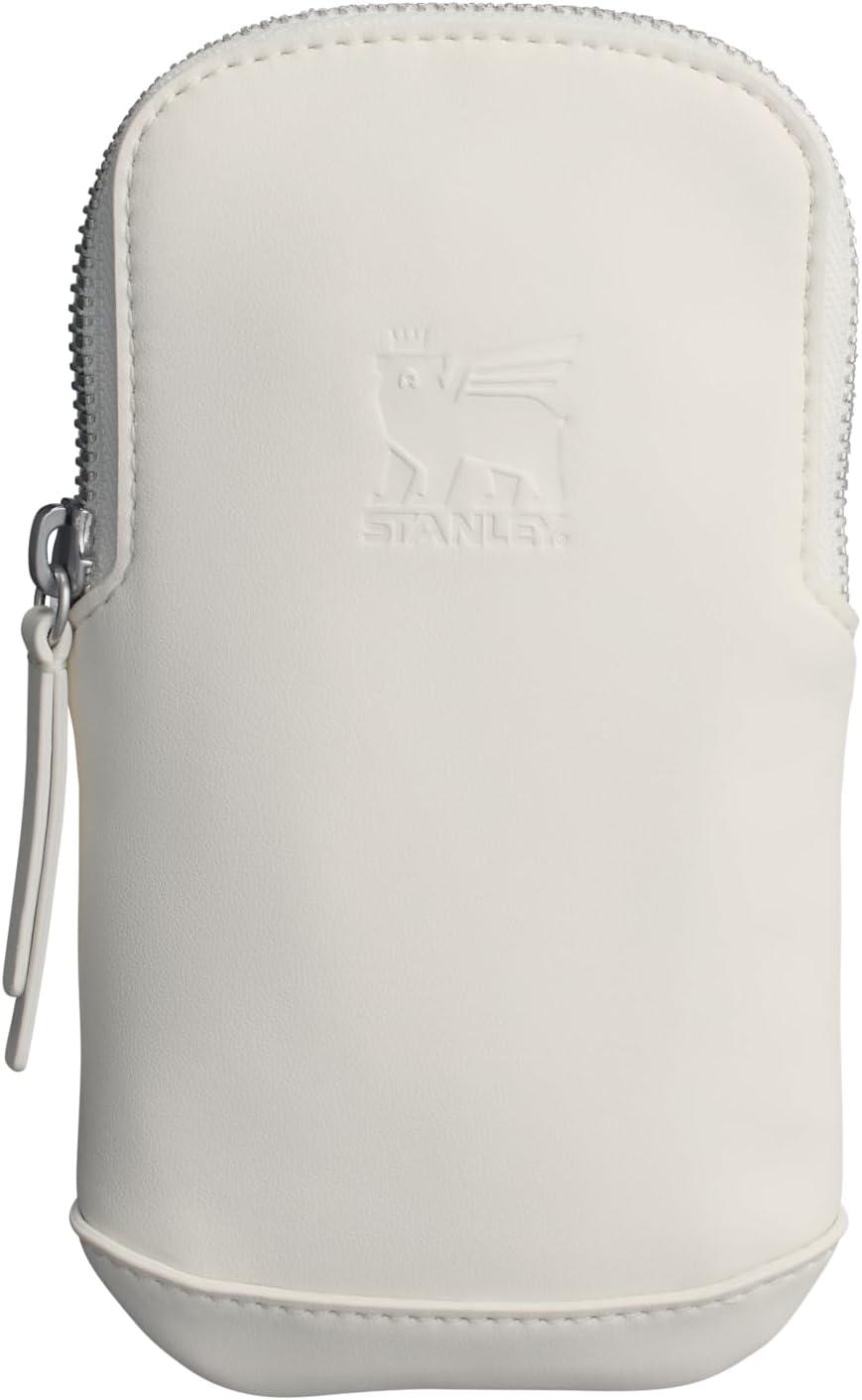 imageSTANLEY Cross Bottle Essentials Case Max Phone Wallet Keys Holder for Water Bottle Faux Leather Accessory PouchCream