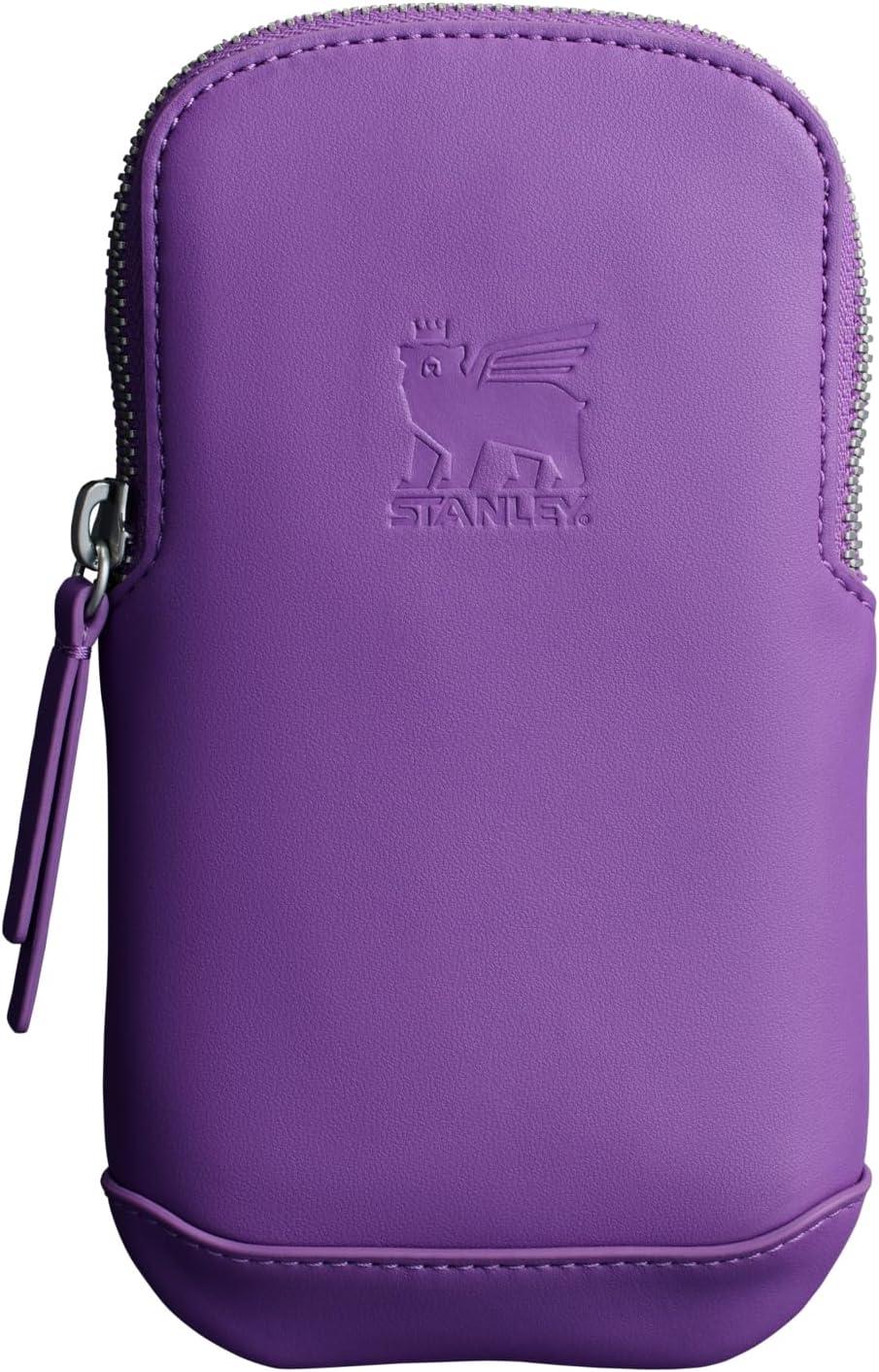 imageSTANLEY Cross Bottle Essentials Case Max Phone Wallet Keys Holder for Water Bottle Faux Leather Accessory PouchLilac