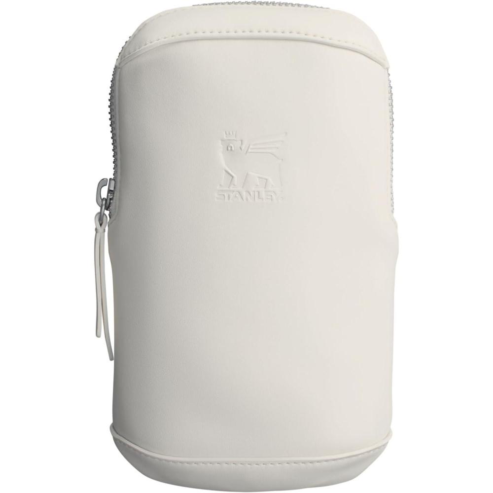 imageSTANLEY Cross Bottle Essentials Case Max Phone Wallet Keys Holder for Water Bottle Faux Leather Accessory PouchCream
