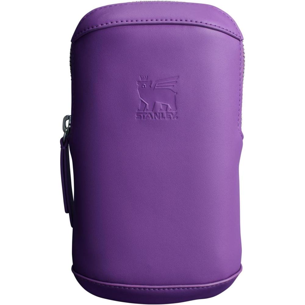 imageSTANLEY Cross Bottle Essentials Case Max Phone Wallet Keys Holder for Water Bottle Faux Leather Accessory PouchLilac