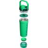 STANLEY Vitalize Shaker Bottle 20 oz | Leakproof Insulated Stainless Steel Shaker Cup | Base Storage and Twist On Fast Flow Lid | Protein Shakes and Pre Workout Powder | BPA-Free | Chili Black(Meadow)
