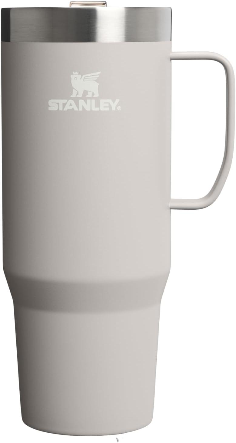 imageSTANLEY The Everyday Suburban Mug 24 oz Drink Through Lid Cup for Coffee Tea and Drinks Insulated Stainless Steel Coffee Mug BPAFree Coastal Teal GlossAsh