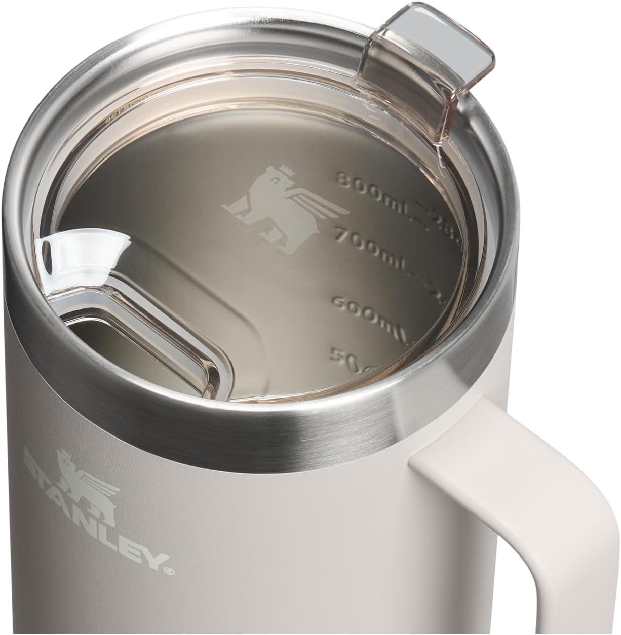 imageSTANLEY The Everyday Suburban Mug 24 oz Drink Through Lid Cup for Coffee Tea and Drinks Insulated Stainless Steel Coffee Mug BPAFree Coastal Teal GlossAsh