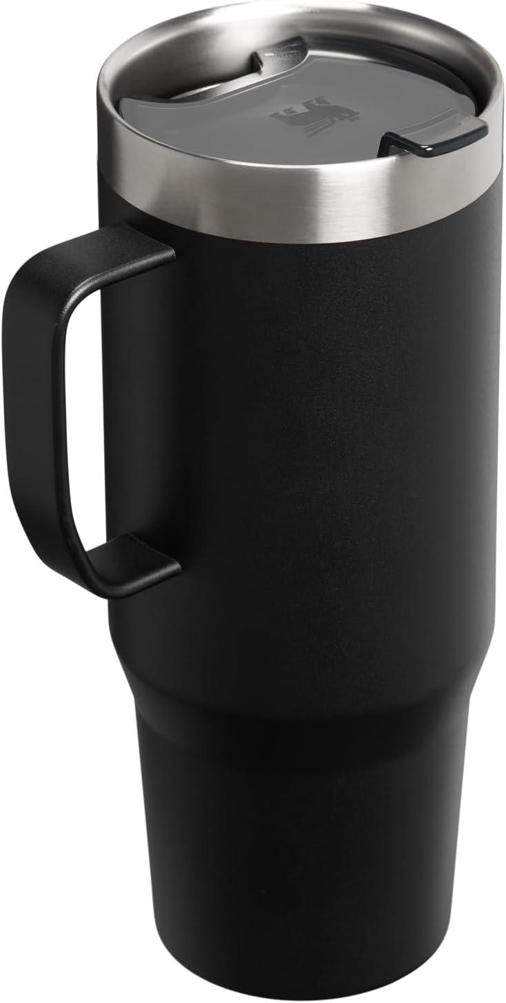 imageSTANLEY The Everyday Suburban Mug 24 oz Drink Through Lid Cup for Coffee Tea and Drinks Insulated Stainless Steel Coffee Mug BPAFree ToastBlack 20