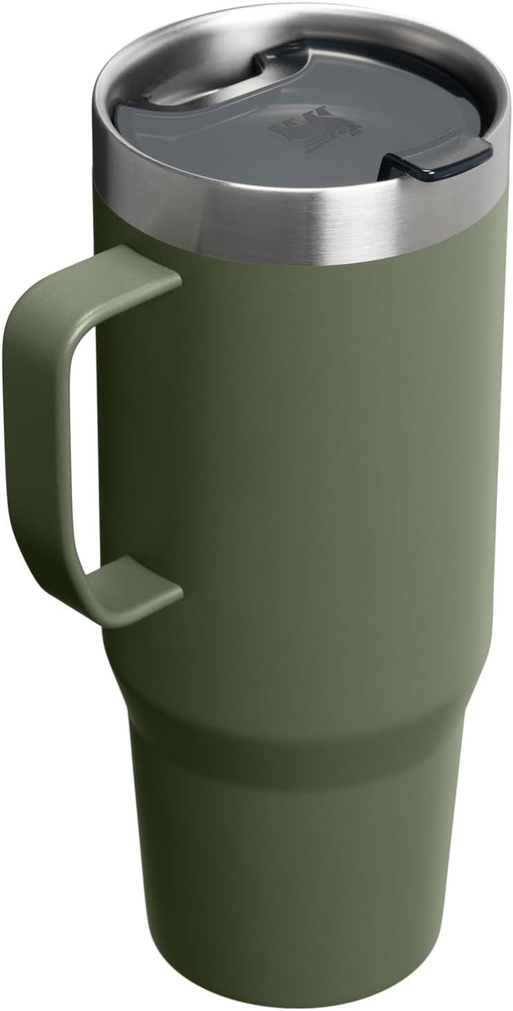 imageSTANLEY The Everyday Suburban Mug 24 oz Drink Through Lid Cup for Coffee Tea and Drinks Insulated Stainless Steel Coffee Mug BPAFree ToastDried Pine