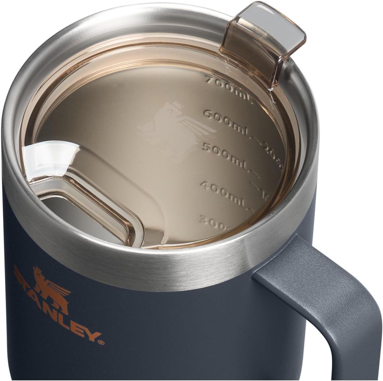 imageSTANLEY The Everyday Suburban Mug 24 oz Drink Through Lid Cup for Coffee Tea and Drinks Insulated Stainless Steel Coffee Mug BPAFree ToastTwilight