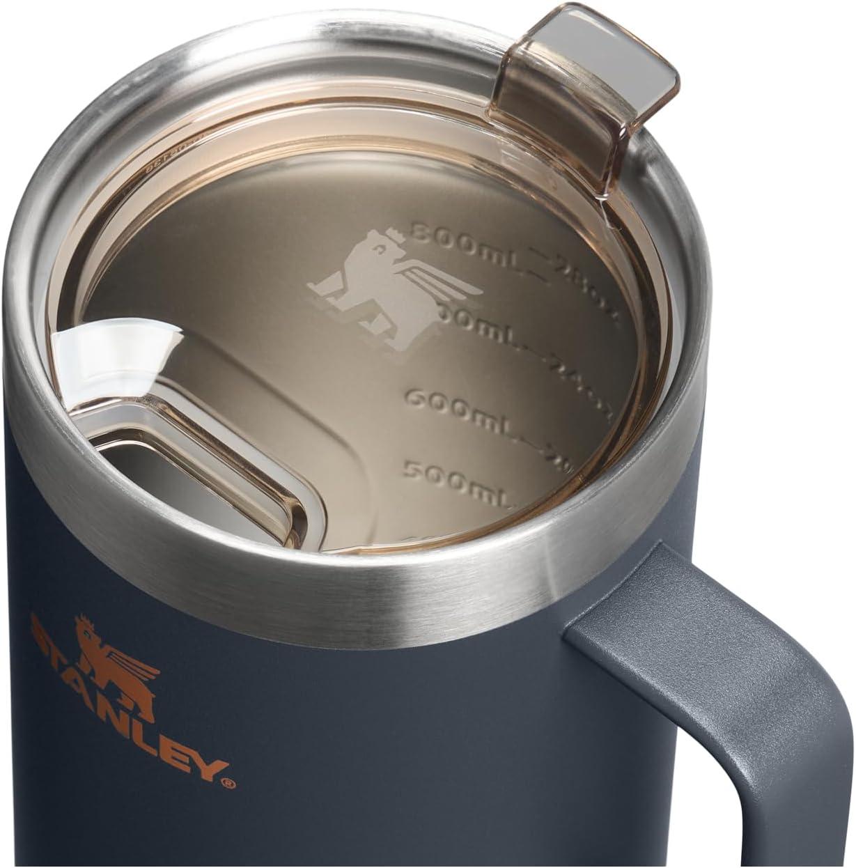 imageSTANLEY The Everyday Suburban Mug 24 oz Drink Through Lid Cup for Coffee Tea and Drinks Insulated Stainless Steel Coffee Mug BPAFree ToastTwilight