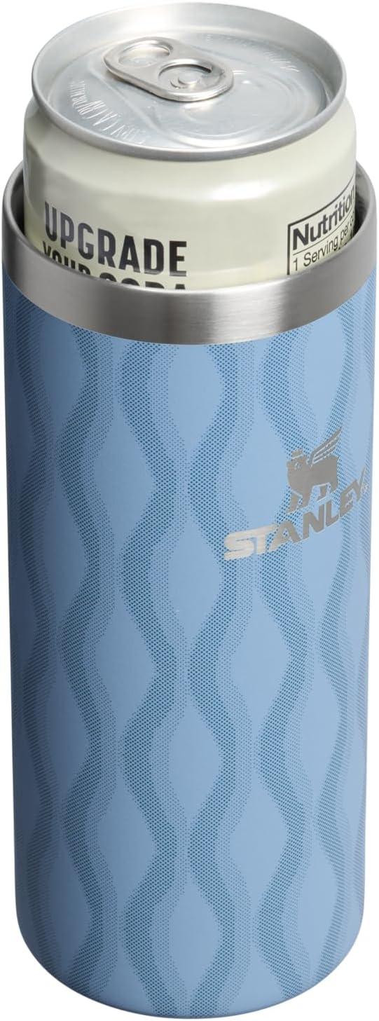 imageStanley Everyday Can Cooler Cup Beer Seltzers Soda and Energy Drinks Doubles as Tumbler Insulated Stainless Steel Drink Holder BPAFreeSlate Blue Drift