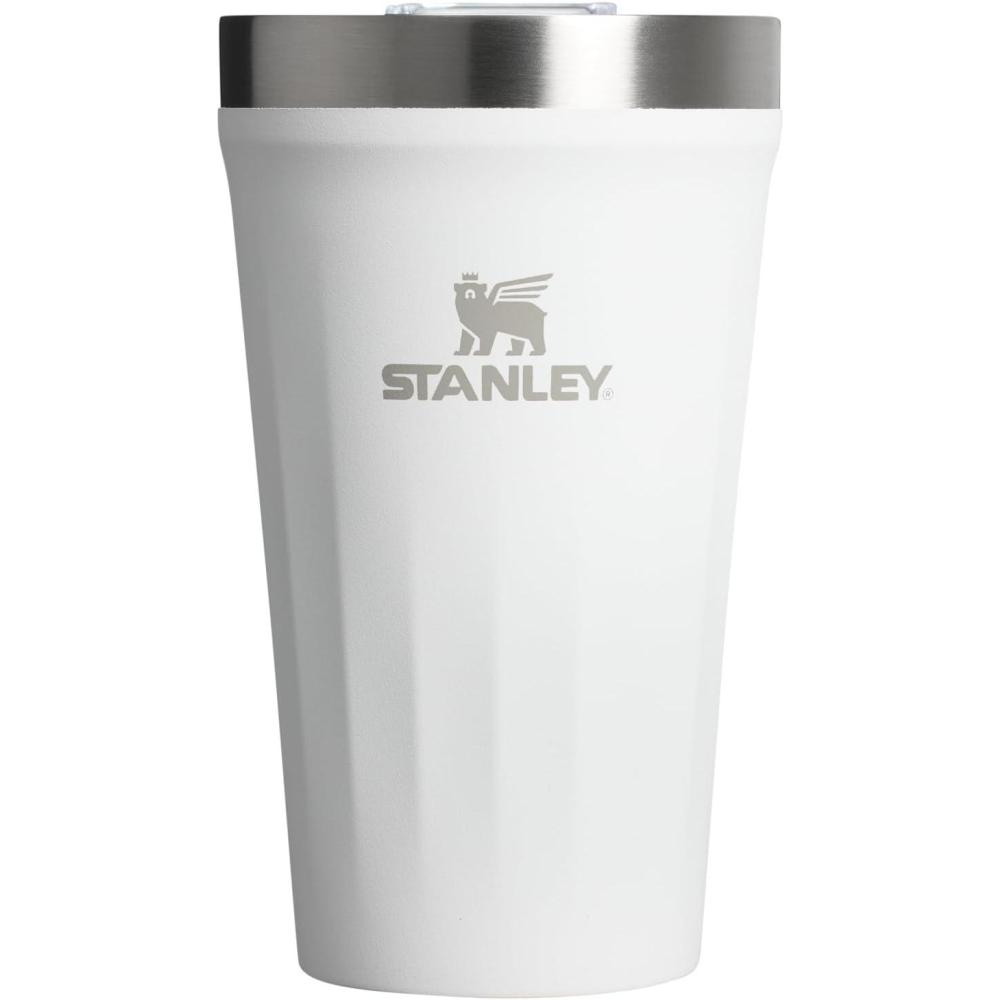 imageSTANLEY Everyday Tumbler Press Fit Drink Through Lid Beverage Coffee and Cocktail Cup Insulated Stainless Steel Wine Glass BPAFreeFrost