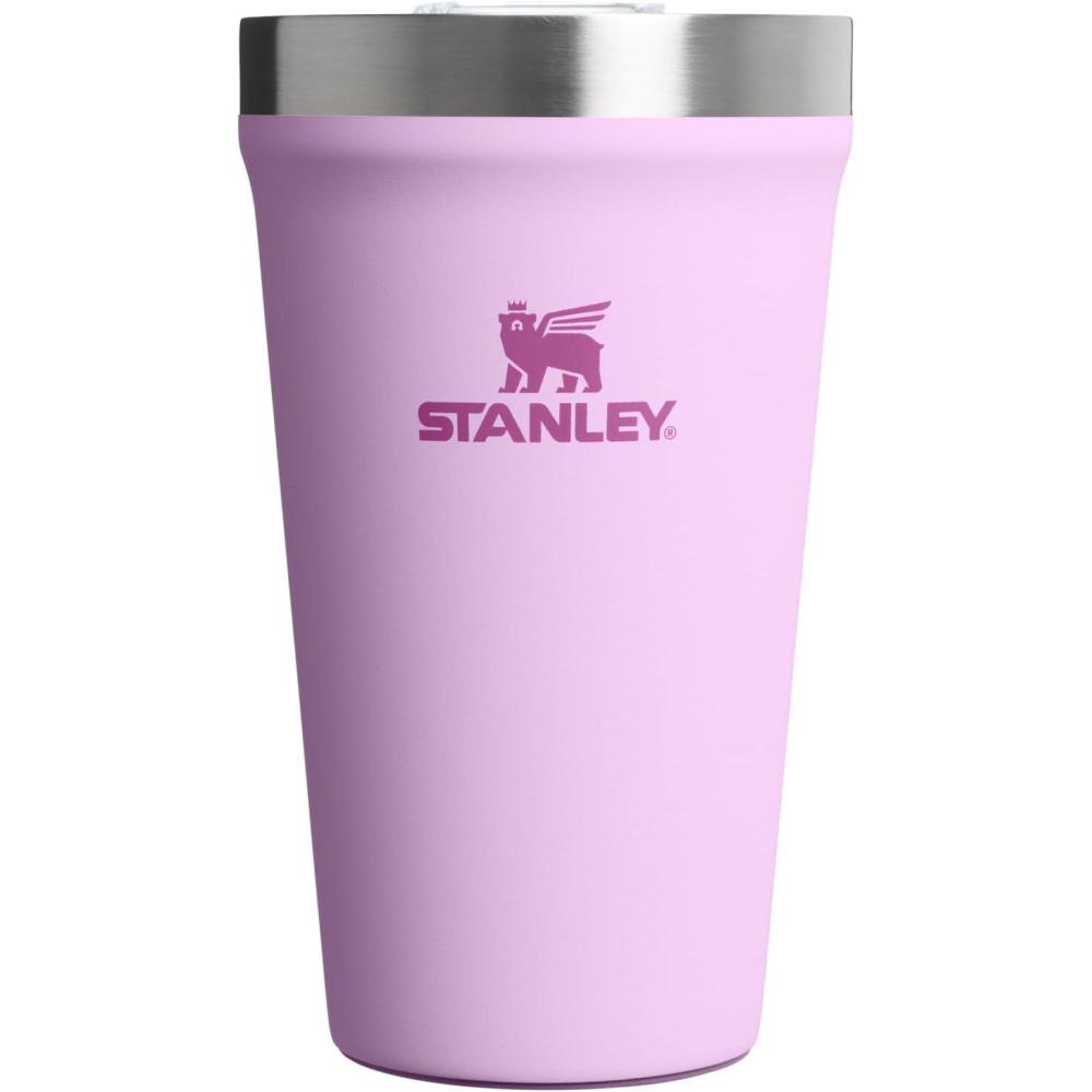 imageSTANLEY Everyday Tumbler  Press Fit Drink Through Lid  Beverage Coffee and Cocktail Cup  Insulated Stainless Steel Wine Glass  BPAFreeSoft Orchid