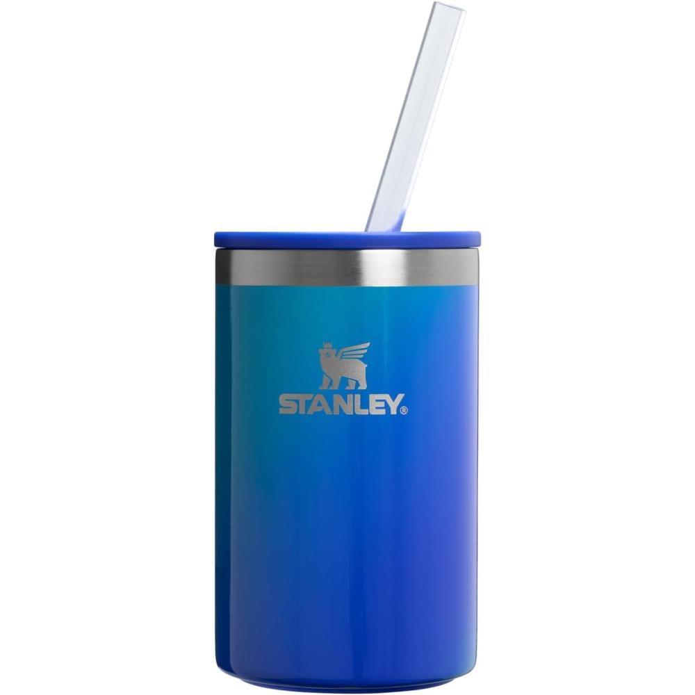 imageStanley Everyday Can Cooler Cup Beer Seltzers Soda and Energy Drinks Doubles as Tumbler Insulated Stainless Steel Drink Holder BPAFreeSea Glass Aura