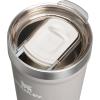 STANLEY Everyday Tumbler | Press Fit Drink Through Lid | Beverage, Coffee, and Cocktail Cup | Insulated Stainless Steel Wine Glass | BPA-Free(Ash)