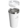 STANLEY Everyday Tumbler | Press Fit Drink Through Lid | Beverage, Coffee, and Cocktail Cup | Insulated Stainless Steel Wine Glass | BPA-Free(Frost)