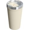STANLEY Everyday Tumbler | Press Fit Drink Through Lid | Beverage, Coffee, and Cocktail Cup | Insulated Stainless Steel Wine Glass | BPA-Free(Toasted Almond)