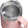 STANLEY The Everyday Suburban Mug | 24 oz | Drink Through Lid | Cup for Coffee, Tea and Drinks | Insulated Stainless Steel Coffee Mug | BPA-Free | Toast(Peach Rose Gloss)