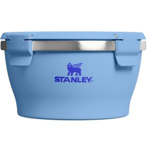 STANLEY Adventure Fresh-to-Table Leakproof Bowl 1 qt | Vacuum Insulated Food Container | FreshVac Airtight Lid | Packable for Lunch & Meal Prep | Stainless Steel | BPA-Free | Dishwasher Safe | Frost(Blue Sky)