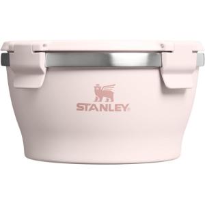 STANLEY Adventure Fresh-to-Table Leakproof Bowl 1 qt | Vacuum Insulated Food Container | FreshVac Airtight Lid | Packable for Lunch & Meal Prep | Stainless Steel | BPA-Free | Dishwasher Safe | Frost(Rose Quartz)