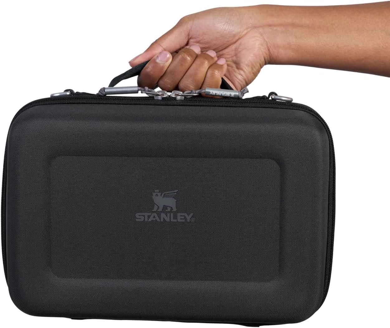imageSTANLEY All Day Mini Lunch Box 42quart EVA Insulated Lunch Bag Crush Resistant Adjustable Strap BPAFree Sea Glass PlumeBlack