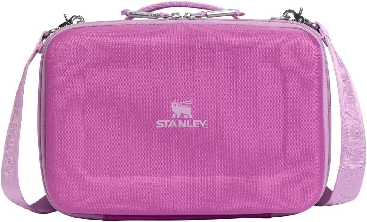 imageSTANLEY All Day Mini Lunch Box 42quart EVA Insulated Lunch Bag Crush Resistant Adjustable Strap BPAFree Sea Glass PlumeDark Blossom