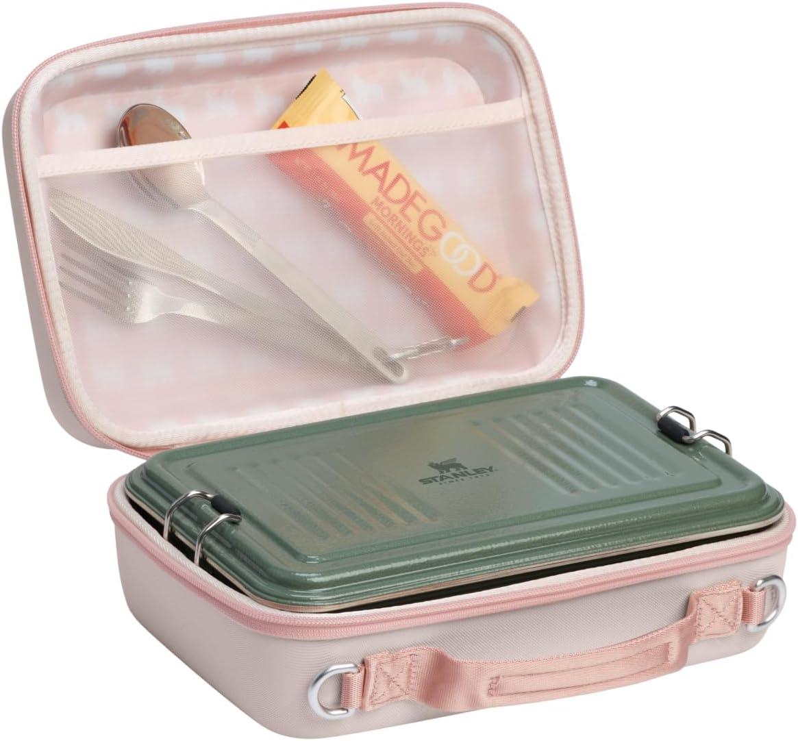 imageSTANLEY All Day Mini Lunch Box 42quart EVA Insulated Lunch Bag Crush Resistant Adjustable Strap BPAFree Sea Glass PlumeRose Quartz