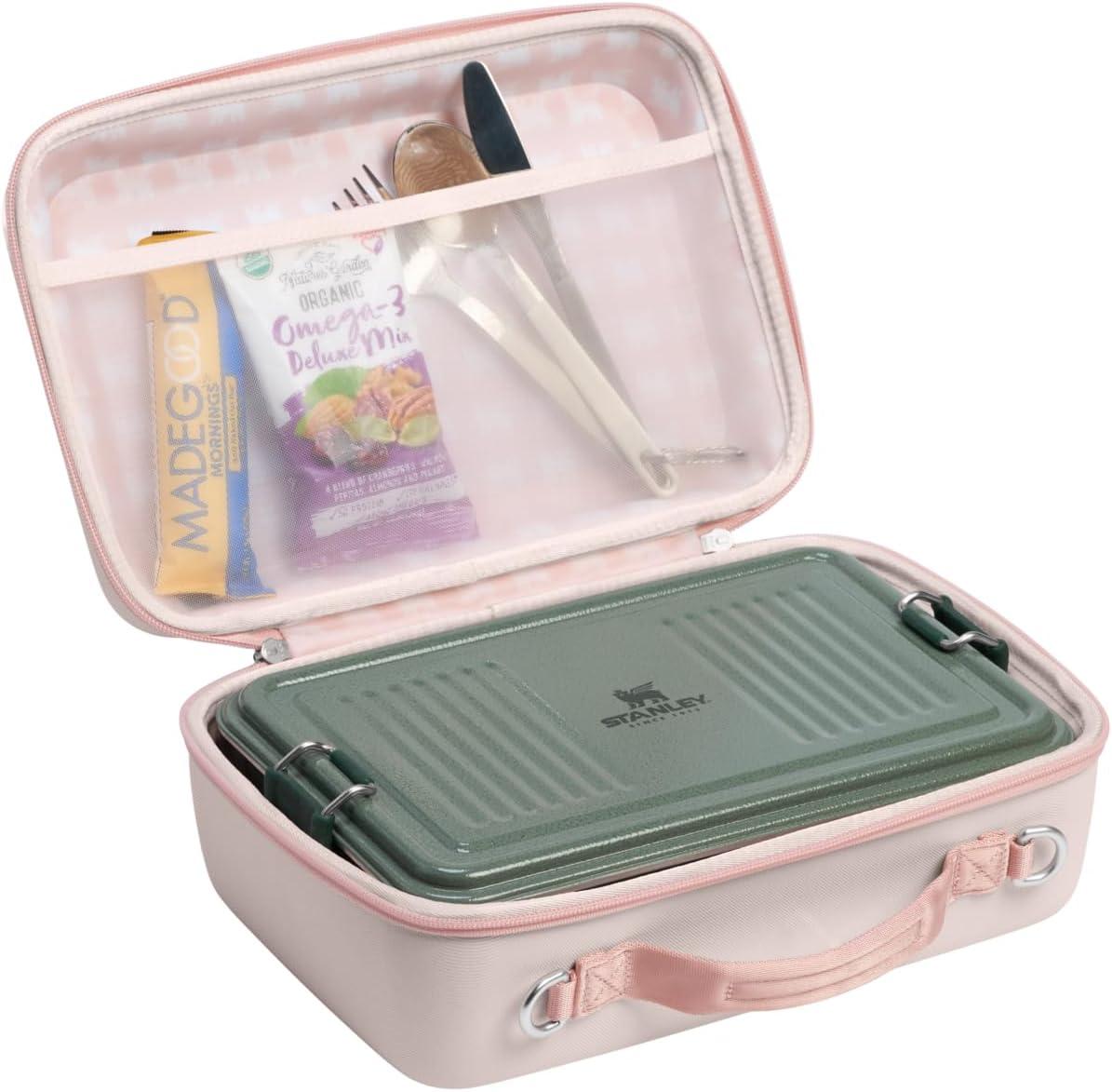 imageSTANLEY All Day Mini Lunch Box 42quart EVA Insulated Lunch Bag Crush Resistant Adjustable Strap BPAFree Sea Glass PlumeRose Quartz