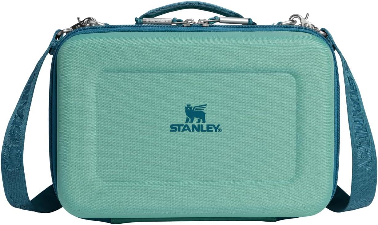 imageSTANLEY All Day Mini Lunch Box 42quart EVA Insulated Lunch Bag Crush Resistant Adjustable Strap BPAFree Sea Glass PlumeSpring Green