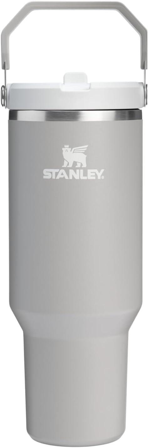 imageSTANLEY IceFlow 20 Flip Straw Tumbler with Handle 14 oz Twist On Lid and Flip Up Straw Leakproof Water Bottle Insulated Stainless Steel BPAFree AshAsh