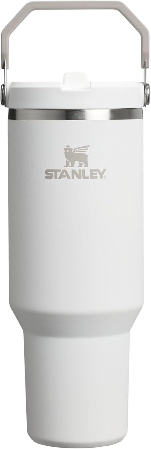 imageSTANLEY IceFlow 20 Flip Straw Tumbler with Handle 14 oz Twist On Lid and Flip Up Straw Leakproof Water Bottle Insulated Stainless Steel BPAFree AshFrost